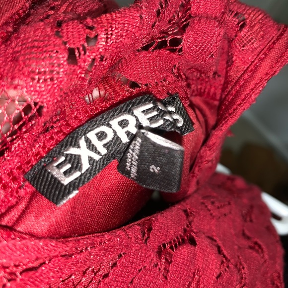 Express Red Dress - Picture 2 of 6